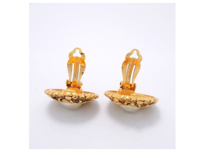 Orecchini a clip placcati in oro Chanel - vista 7