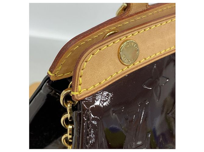 Borsa Louis Vuitton Vernis MM in Amarante - vista 7