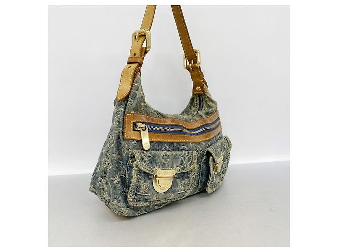 Borsa a tracolla Louis Vuitton Monogram Denim Baggy PM - vista 2