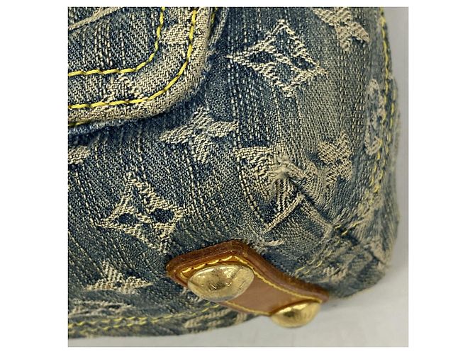 Borsa a tracolla Louis Vuitton Monogram Denim Baggy PM - vista 7