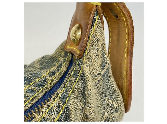 Borsa a tracolla Louis Vuitton Monogram Denim Baggy PM - vista 8