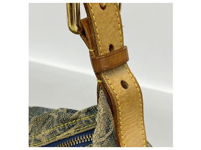 Borsa a tracolla Louis Vuitton Monogram Denim Baggy PM - vista 9