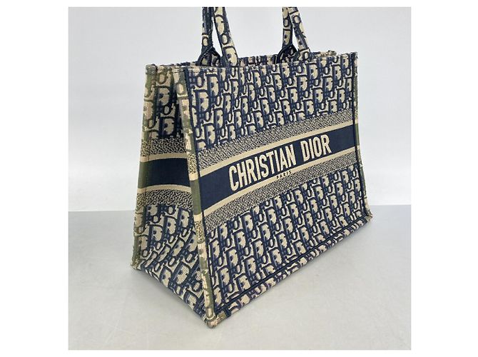 Christian Dior Navy Canvas Tote Bag - Ansicht 2