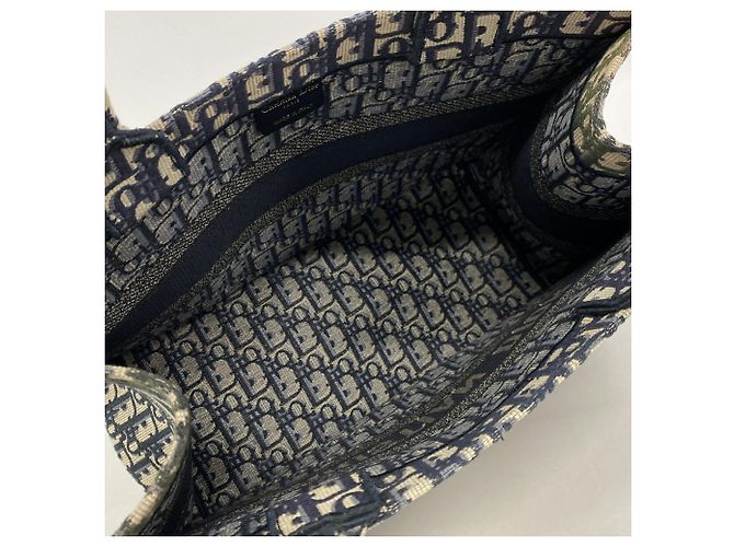 Christian Dior Navy Canvas Tote Bag - Ansicht 4