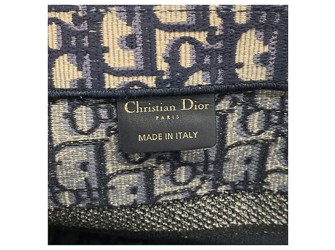 Christian Dior Navy Canvas Tote Bag - Ansicht 5