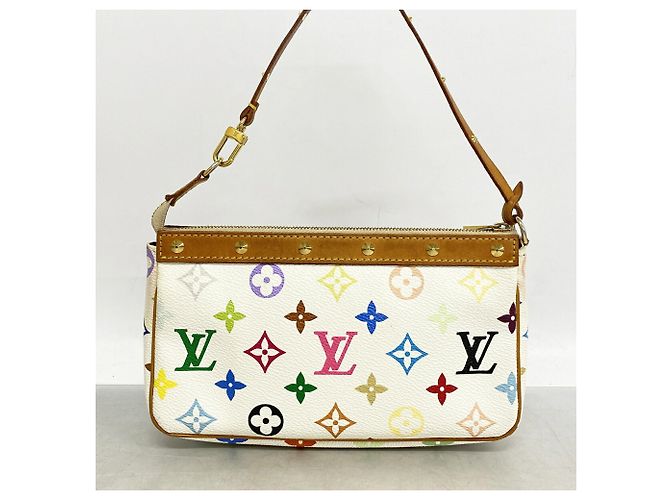 Louis Vuitton Monogram Multicolor Pochette Accessoires (Blanc) - Ansicht 12