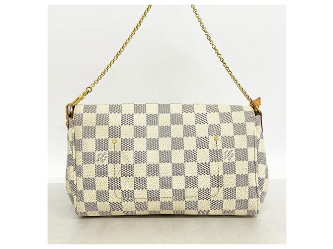 Borsa Louis Vuitton Damier Azur Favorite MM - vista 13