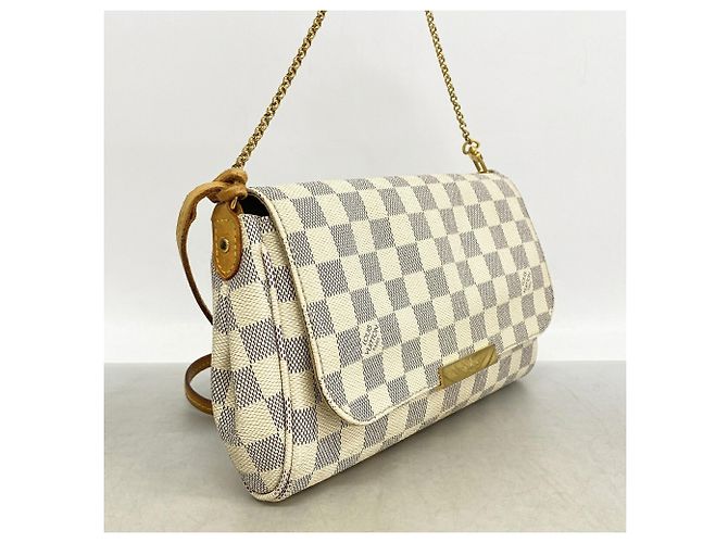 Borsa Louis Vuitton Damier Azur Favorite MM - vista 2