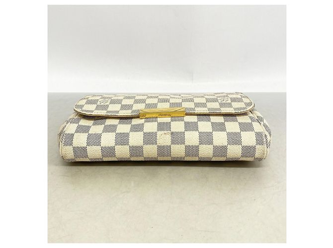Borsa Louis Vuitton Damier Azur Favorite MM - vista 3