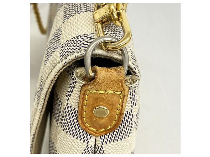Borsa Louis Vuitton Damier Azur Favorite MM - vista 6