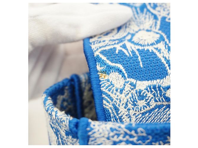 Sac à main Christian Dior Lady D-Light en toile - vue 6
