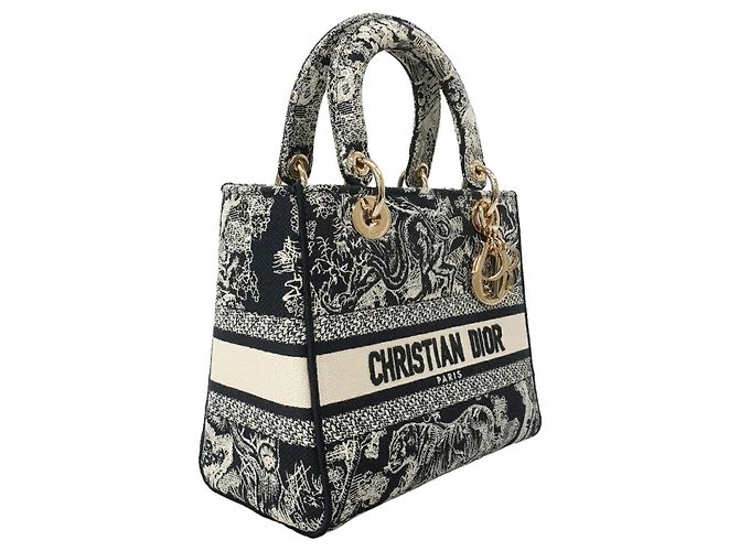 Sac à main Christian Dior Lady Delight en toile - vue 2