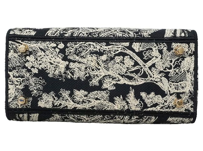 Sac à main Christian Dior Lady Delight en toile - vue 3