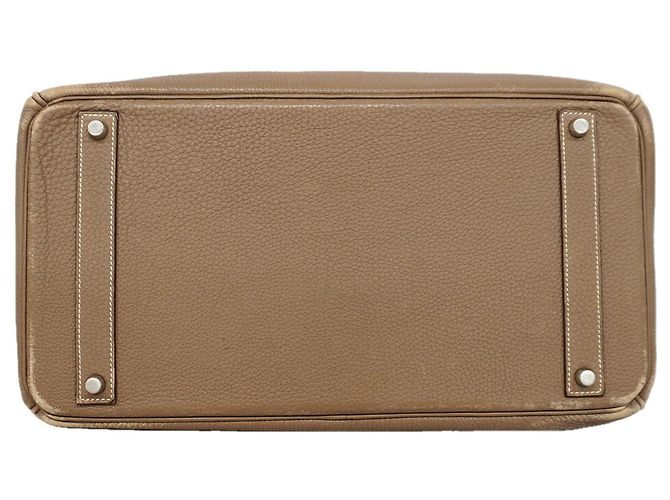 Hermès Porte-documents en cuir Taupe - vue 3