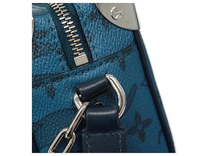 Borsa a tracolla Louis Vuitton Monogram Aqua Garden Mini Soft Trunk - vista 10