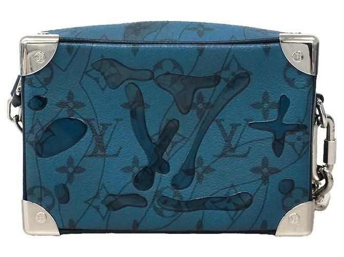 Borsa a tracolla Louis Vuitton Monogram Aqua Garden Mini Soft Trunk - vista 11