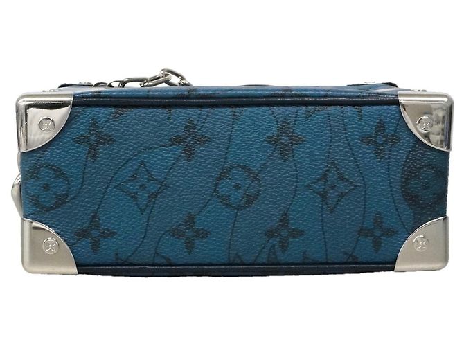 Borsa a tracolla Louis Vuitton Monogram Aqua Garden Mini Soft Trunk - vista 3