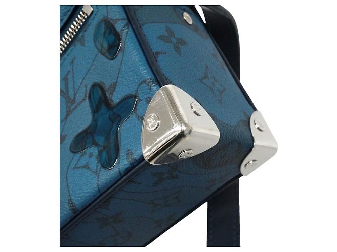 Borsa a tracolla Louis Vuitton Monogram Aqua Garden Mini Soft Trunk - vista 6