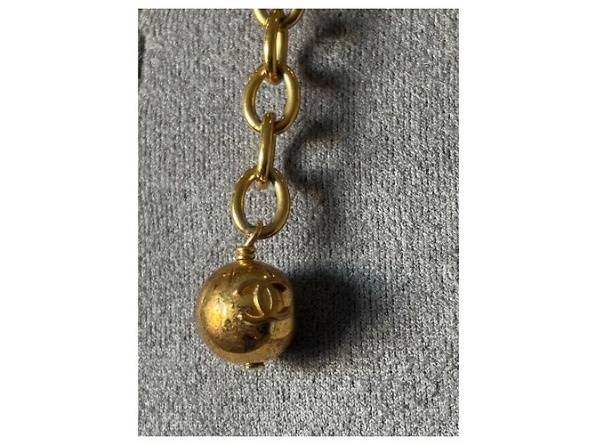 Collana Choker Chanel Perle Dorate Vintage - vista 6