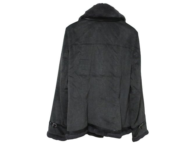 Cappotto in pelle e pelliccia di coniglio Lanvin - vista 2