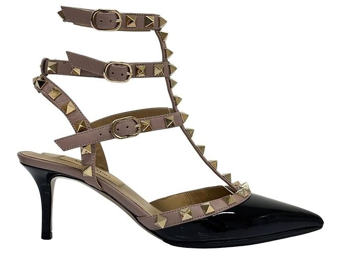 Sapatos de Salto em Pele Rockstud Valentino Garavani - vista 6