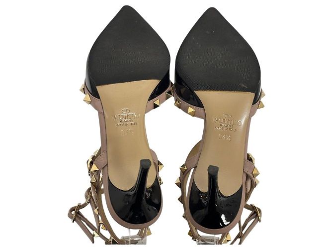 Sapatos de Salto em Pele Rockstud Valentino Garavani - vista 7