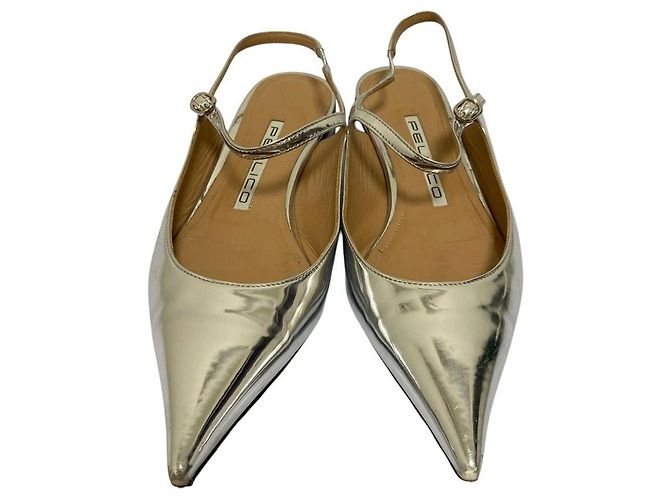 Autre Marque Pellico Lederpumps mit spitzer Kappe - Ansicht 2