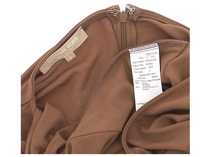 Vestido Michael Kors Camel - vista 5