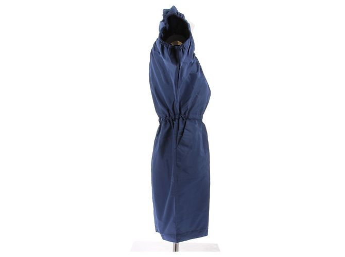 Abito blu a maniche a sbuffo Miu Miu - vista 3