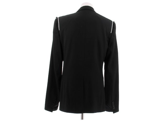 Dior Schwarzer Blazer mit sichtbaren Nähten - Ansicht 2