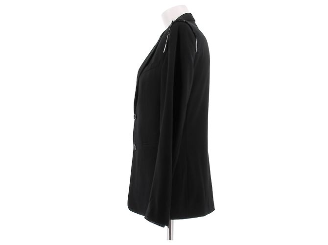Dior Schwarzer Blazer mit sichtbaren Nähten - Ansicht 4