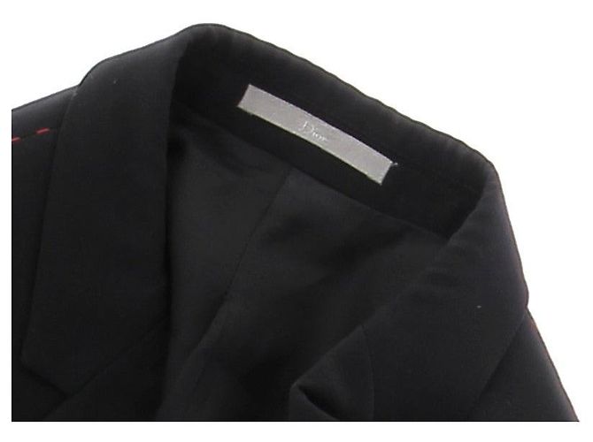 Dior Schwarzer Blazer mit sichtbaren Nähten - Ansicht 6