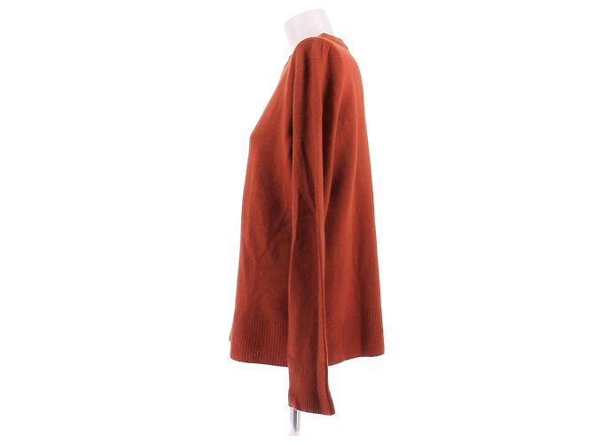 Pull en cachemire orange The Row S - vue 4