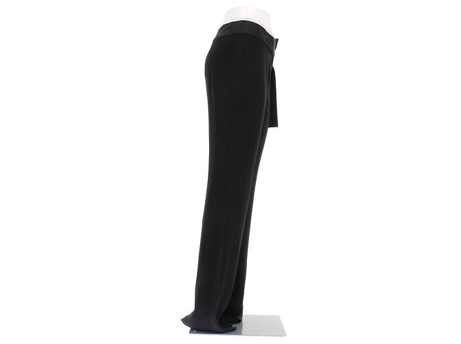 Alexander Mcqueen Pantalones negros con detalle de lazo - Ansicht 3