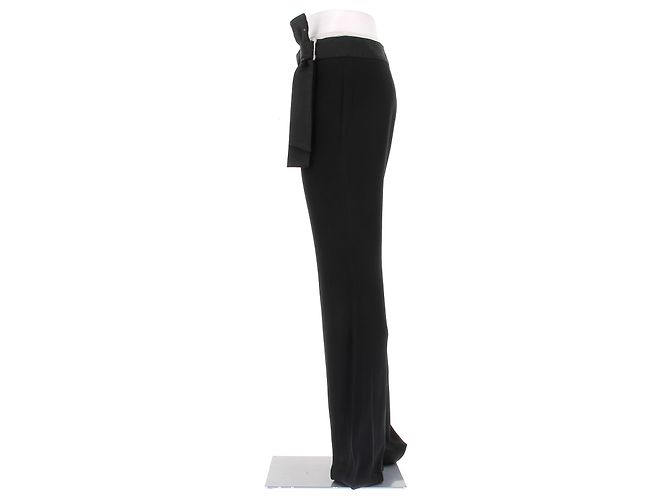 Alexander Mcqueen Pantalones negros con detalle de lazo - Ansicht 4