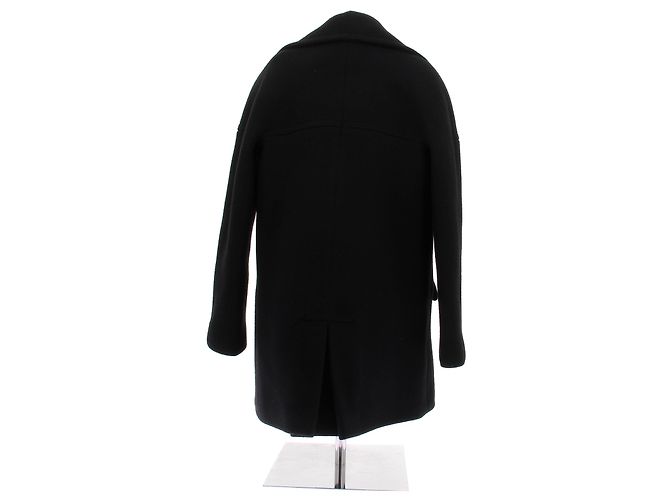 Manteau en laine noir Alaïa - vue 2