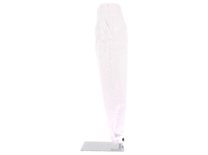 Pantalones blancos Alberta Ferretti de algodón - vista 4