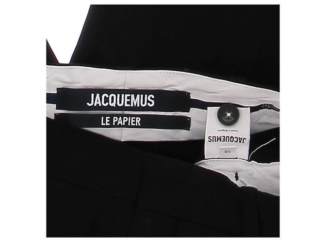 Jacquemus Schwarze Hose "Le Papier" - Ansicht 5