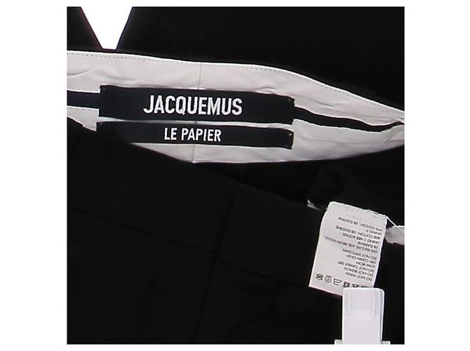 Jacquemus Schwarze Hose "Le Papier" - Ansicht 6