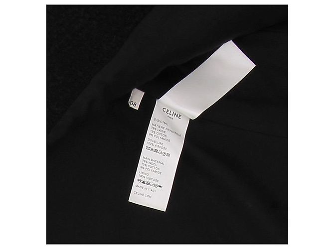 Céline Black Wool Tweed Jacket - view 6