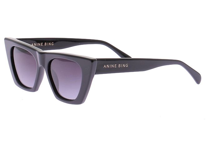 Anine Bing Gafas de sol cat eye negras - vista 2
