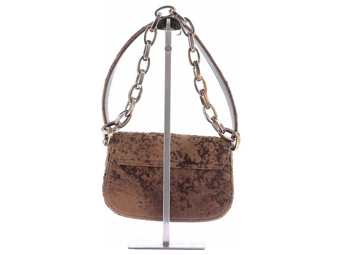 Diesel Borsa "1 DR" in velluto marrone - vista 2
