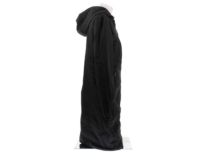 Prada Chaqueta larga de nailon negro - vista 3