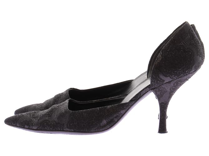 Prada Glänzende schwarze Pumps - Ansicht 2