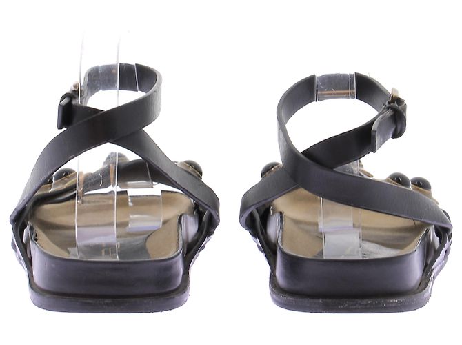 Sandales Etro en cuir noir taille 38 - vue 4