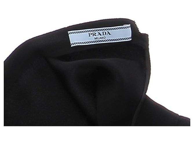 Prada Vestido negro de manga larga - vista 5