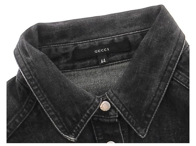 Gucci Dunkelgraue Jeansjacke - Ansicht 6