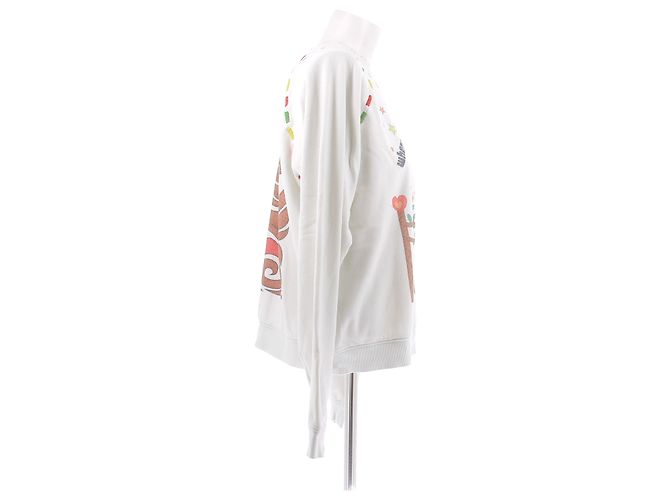 Autre Marque Pull MONOKI blanc en coton S - vue 3