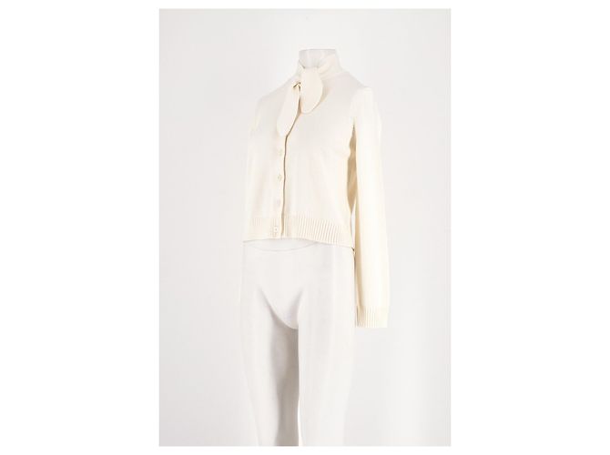 SéZane Cardigan aus Wolle in Off-White - Ansicht 4