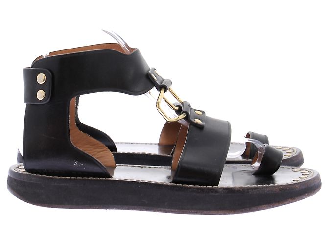 Isabel Marant Sandali neri in pelle - vista 6